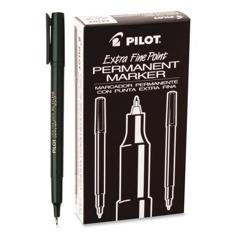 Extra-fine Permanent Markers, Extra-fine Tip, Black, Dozen