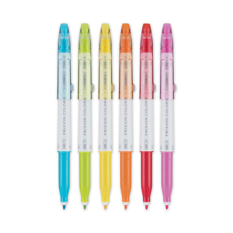 Frixion Colors Erasable Porous Point Pen, Stick, Bold 2.5 Mm, Six Assorted Artistic Ink And Barrel Colors, 6/pack