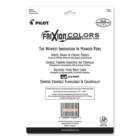 Frixion Colors Erasable Porous Point Pen, Stick, Bold 2.5 Mm, 12 Assorted Ink And Barrel Colors, 12/pack