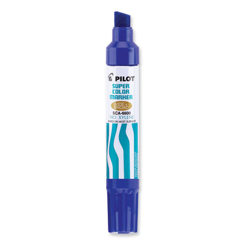 Jumbo Refillable Permanent Marker, Broad Chisel Tip, Blue