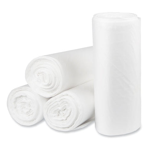 Eco Strong Plus Can Liners, 33 Gal, 13 Mic, 33" X 39", Natural, Perforated Roll, 250/carton