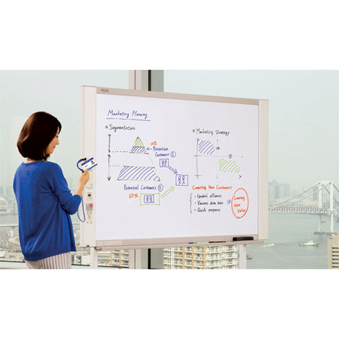 Email-capable Copyboard, 58.3" X 39.4", White Surface, Light Gray Metal/plastic Frame