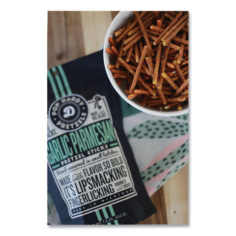 Garlic Parmesan Pretzel Sticks, 3 Oz Bag, 15/carton