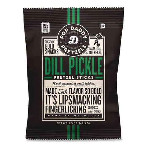 Pretzel Sticks Variety Pack, 12 Each: Cinnamon Sugar; Dill Pickle; Garlic Parmesan; Yellow Mustard, 1.5 Oz Bag, 48/carton