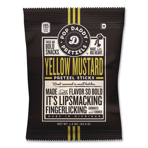 Pretzel Sticks Variety Pack, 12 Each: Cinnamon Sugar; Dill Pickle; Garlic Parmesan; Yellow Mustard, 1.5 Oz Bag, 48/carton