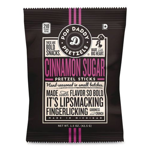 Pretzel Sticks Variety Pack, 12 Each: Cinnamon Sugar; Dill Pickle; Garlic Parmesan; Yellow Mustard, 1.5 Oz Bag, 48/carton