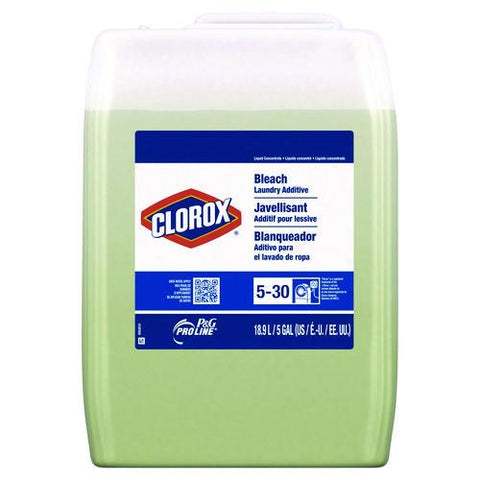 Clorox Bleach Laundry Additive, Fresh Scent, 5 Gal Bottle