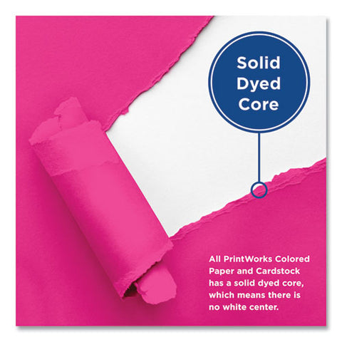 Color Paper, 24 Lb Text Weight, 8.5 X 11, Fuchsia, 500/ream