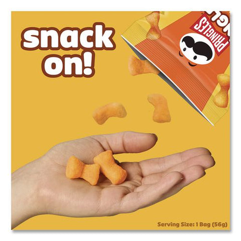 Mingles Cheddar And Sour Cream Puffed Chips, 2 Oz Bag, 6/carton