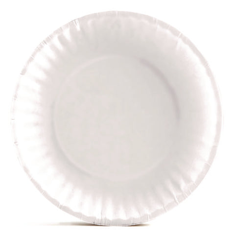 Economy Paper Plates, 6" Dia, White, 250/pack, 4 Packs/carton