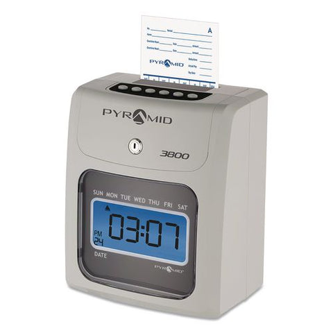 3800 Time Clock Bundle, Lcd Display, Ivory/charcoal