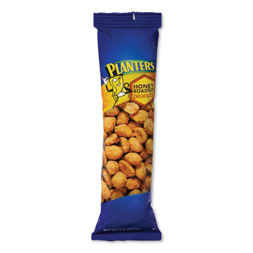 Honey Roasted Peanuts, 2.5 Oz Tube, 15/box