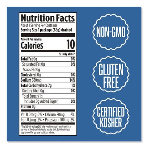 Classic Kosher Dill Pickle Packs, 3.4 Oz Bag, 12/carton