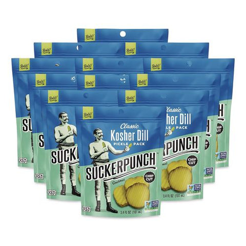 Classic Kosher Dill Pickle Packs, 3.4 Oz Bag, 12/carton