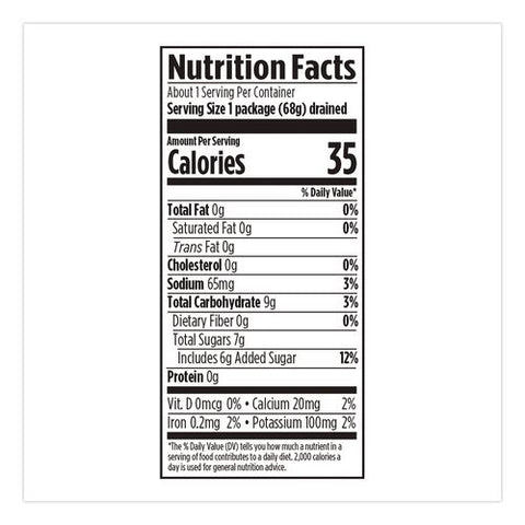 Sweet Bread And Butter Pickle Snack Packs, 3.4 Oz Packet, 12/carton