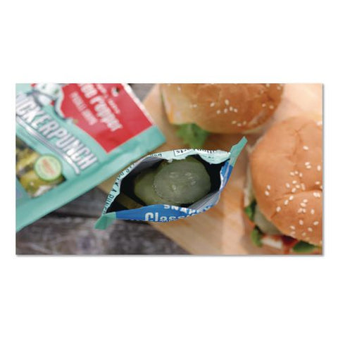 Sweet Bread And Butter Pickle Snack Packs, 3.4 Oz Packet, 12/carton