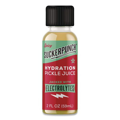 Spicy Pepper Hydration Pickle Juice Shooter, 2 Oz Bottle, 12/carton