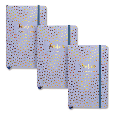 Journal, 1-subject, Medium/college Rule, Blue Cover, (96) 8.3 X 5.8 Sheets, 3/pack