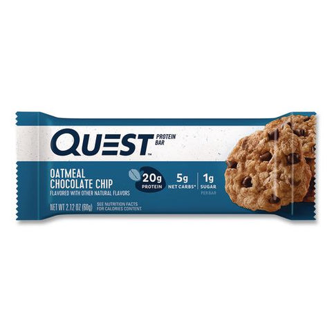 Oatmeal Chocolate Chip Protein Bar, 2.12 Oz, 12/box