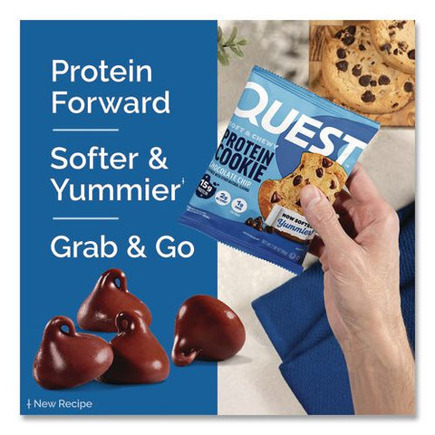 Gluten Free Protein Cookies, Chocolate Chip, 2.08 Pack, 12/box