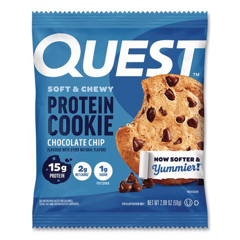 Gluten Free Protein Cookies, Chocolate Chip, 2.08 Pack, 12/box