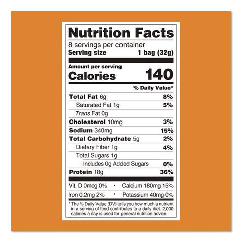 Nacho Cheese Tortilla Style Protein Chips, 1.1 Oz Bag, 8/pack