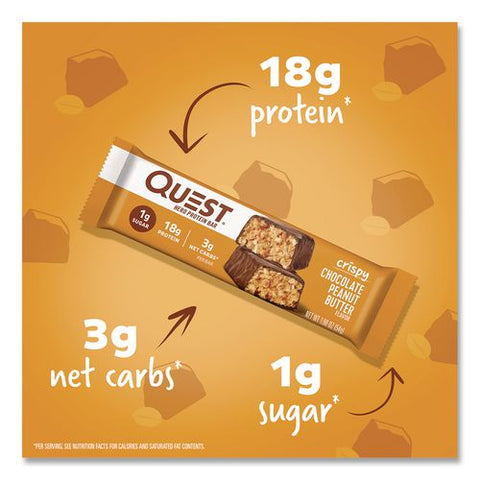 Protein Bars, Chocolate Peanut Butter, 1.9 Oz Bar, 12/box