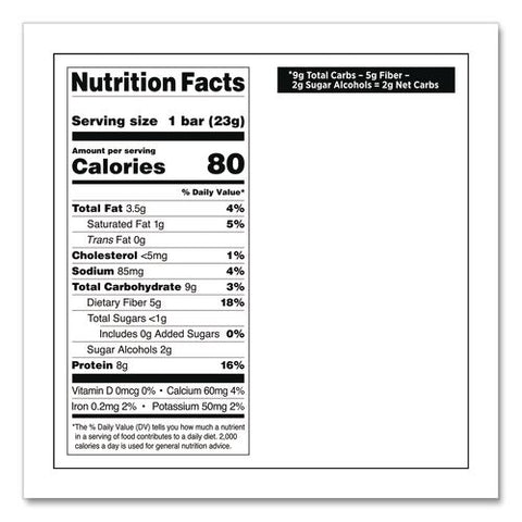 Protein Bar Minis, Chocolate Chip Cookie Dough, 0.81 Oz Bar, 14/box