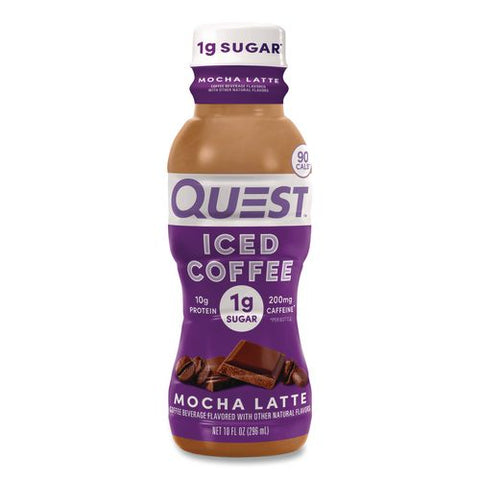 Iced Coffee, Mocha Latte, 10 Oz Bottle, 12/carton
