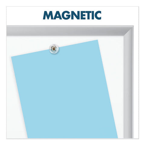 Classic Series Porcelain Magnetic Dry Erase Board, 36" X 24", White Surface, Satin Aluminum Frame