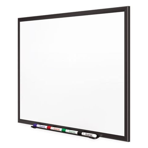 Classic Series Porcelain Magnetic Dry Erase Board, 48" X 36", White Surface, Black Aluminum Frame