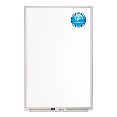 Classic Series Porcelain Magnetic Dry Erase Board, 60" X 36", White Surface, Satin Aluminum Frame