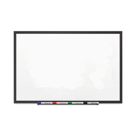 Classic Series Porcelain Magnetic Dry Erase Board, 72" X 48", White Surface, Black Aluminum Frame