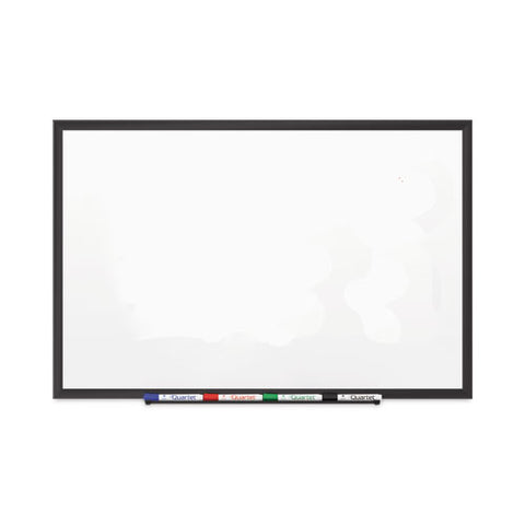 Classic Series Porcelain Magnetic Dry Erase Board, 96" X 48", White Surface, Black Aluminum Frame