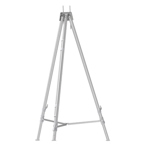 Aluminum Heavy-duty Display Easel, 38" To 66" High, Aluminum, Silver