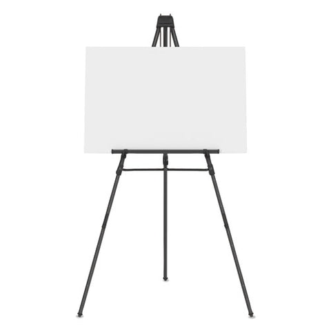 Aluminum Heavy-duty Display Easel, 38" To 66" High, Aluminum, Black