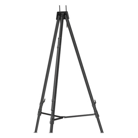 Aluminum Heavy-duty Display Easel, 38" To 66" High, Aluminum, Black