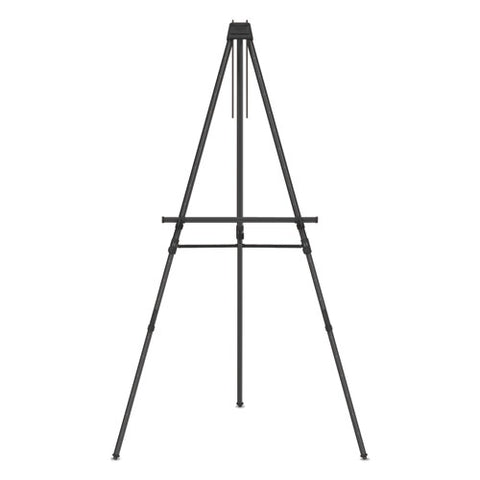 Aluminum Heavy-duty Display Easel, 38" To 66" High, Aluminum, Black