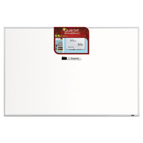 Dry Erase Board, 36" X 24", White Surface, Satin Aluminum Frame