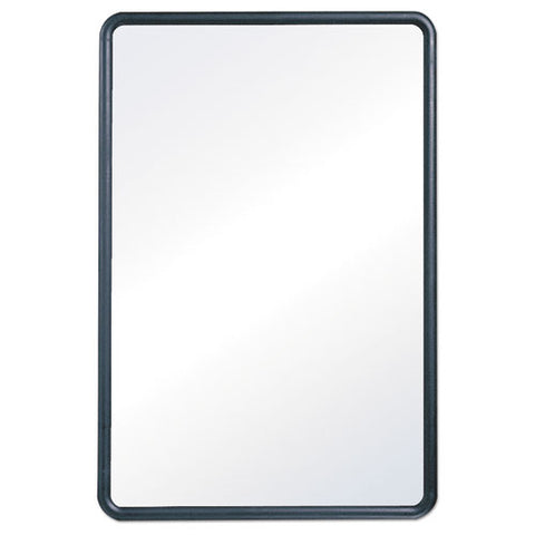 Contour Dry Erase Board, 48" X 36", White Surface, Black Plastic Frame