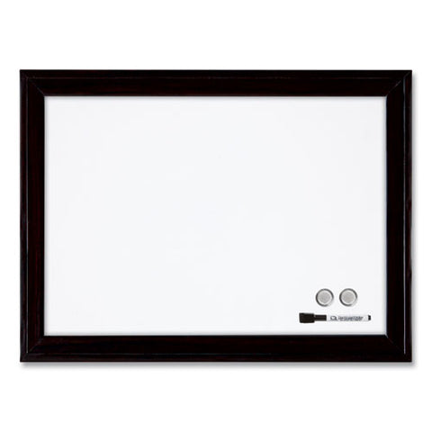 Home Decor Magnetic Dry Erase Board, 23" X 17", White Surface, Black Wood Frame