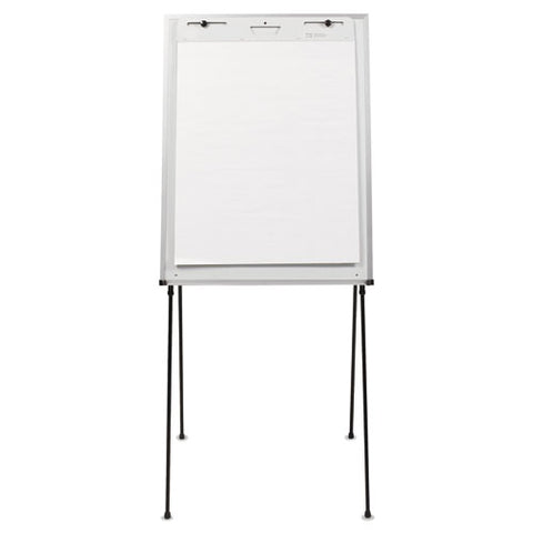 Dry Erase Steel Easel, 29" X 40", White Surface, Satin Aluminum Frame