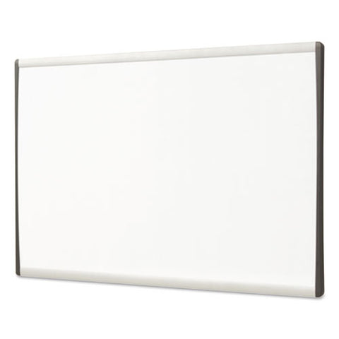 Arc Frame Cubicle Board, Magnetic Dry Erase, 14" X 11", White Surface, Satin Aluminum Frame