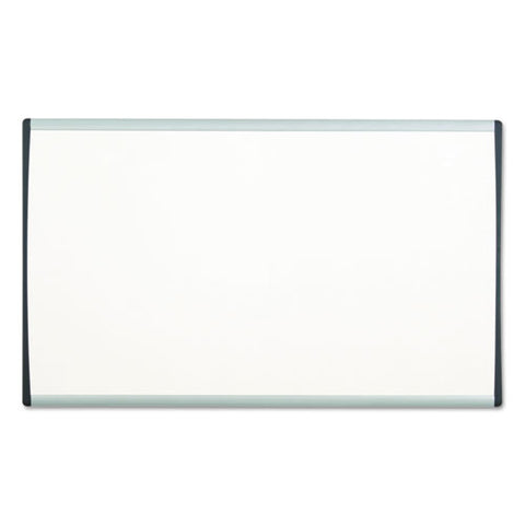 Arc Frame Cubicle Board, Magnetic Dry Erase, 14" X 11", White Surface, Satin Aluminum Frame