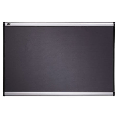 Prestige Gray Diamond Mesh Bulletin Board, 36" X 24", Gray Surface, Silver Aluminum/plastic Frame