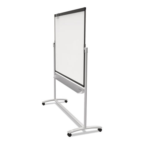 Prestige 2 Mobile Presentation Easel, 72" X 48", White Surface, Black/gray Metal/plastic Frame