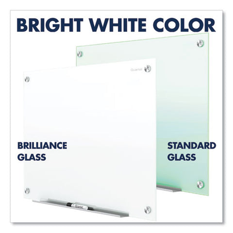 Brilliance Glass Dry-erase Boards, 48" X 36", White Surface