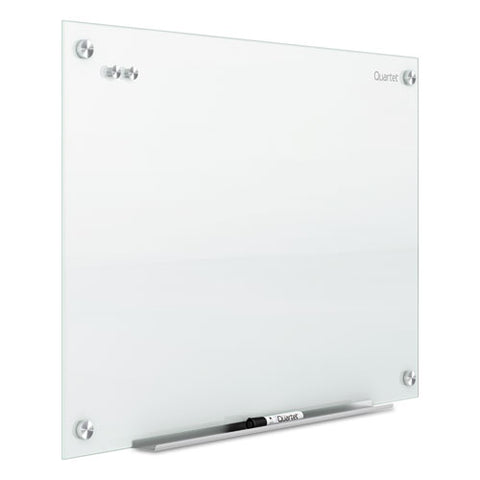 Infinity Magnetic Glass Marker Board, 36" X 24", White Surface