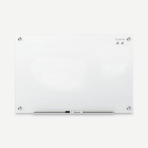 Infinity Magnetic Glass Marker Board, 48" X 36", White Surface