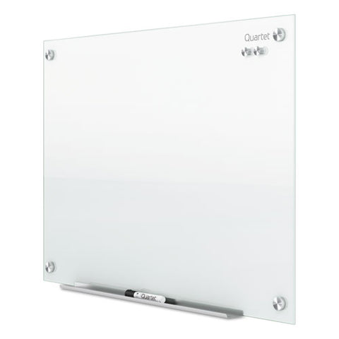 Infinity Magnetic Glass Marker Board, 72" X 48", White Surface